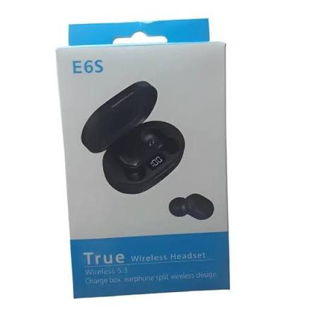 E6S Bluetooth 5.3 In-Ear Kopfhörer – Kabellos mit Ladecase | Schwarz NEUWARE